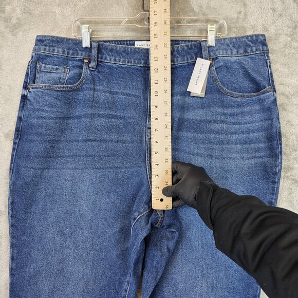 Lane Bryant Jeans Womens 20 Blue High-Rise Signature Fit Girlfriend Straight - Picture 3 of 14